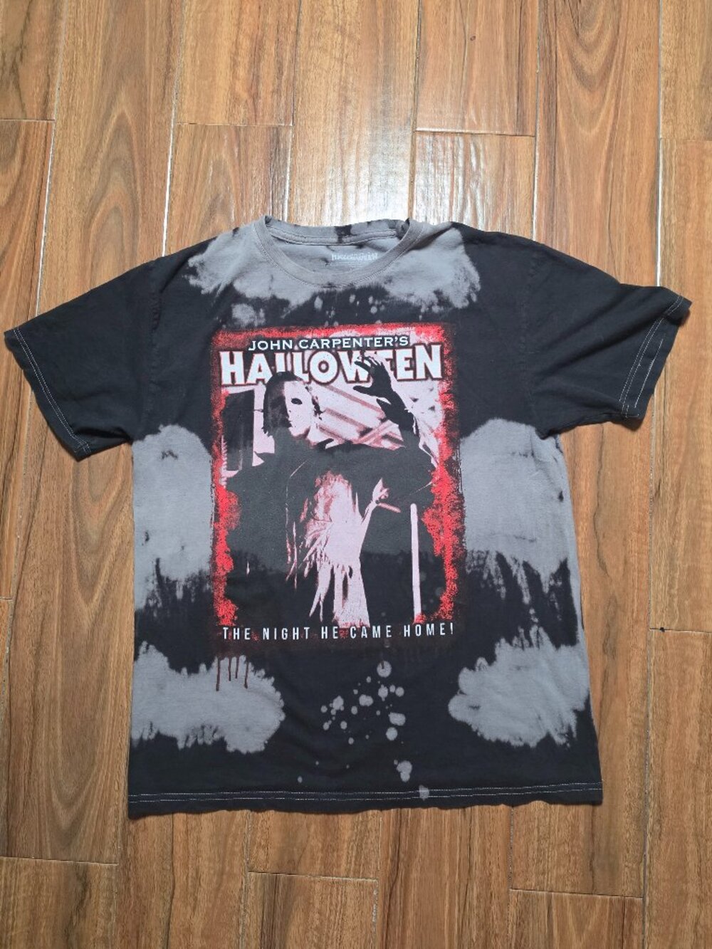 John Carpenter's Halloween Michael Myers bleach wash graphic tee